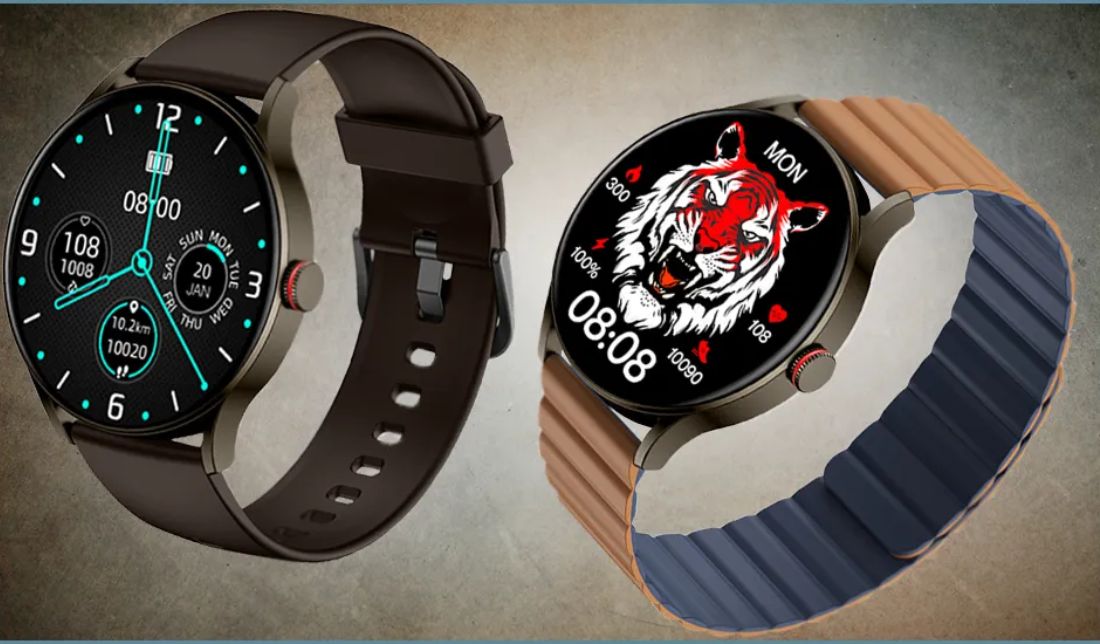 دو ساعت هوشمند imiki tg1 با واچ فیس و بند‌های مختلف