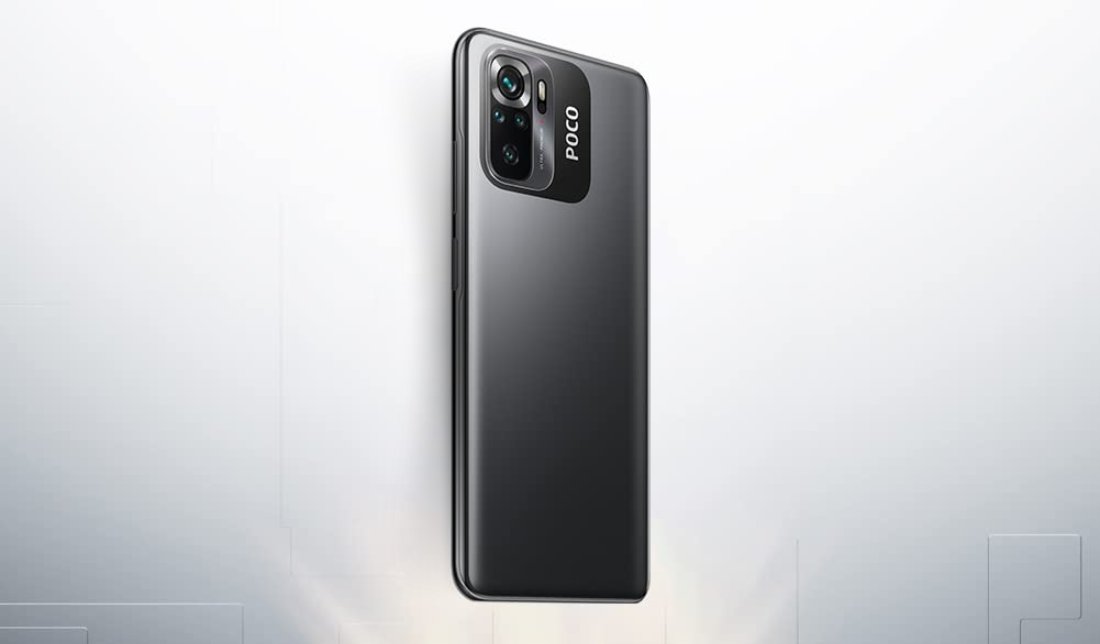 نمای نزدیک و پشت گوشی شیائومی پوکو M5s  در رنگ مشکی