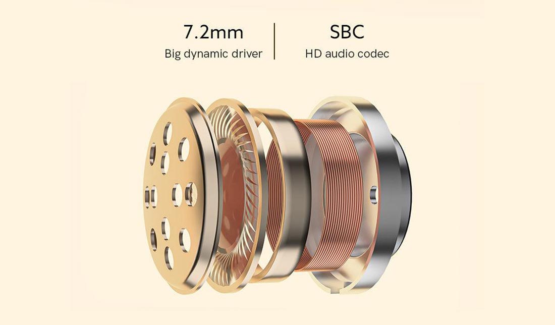 نمای داخلی ایرباد هندزفری بلوتوثی QCY T13