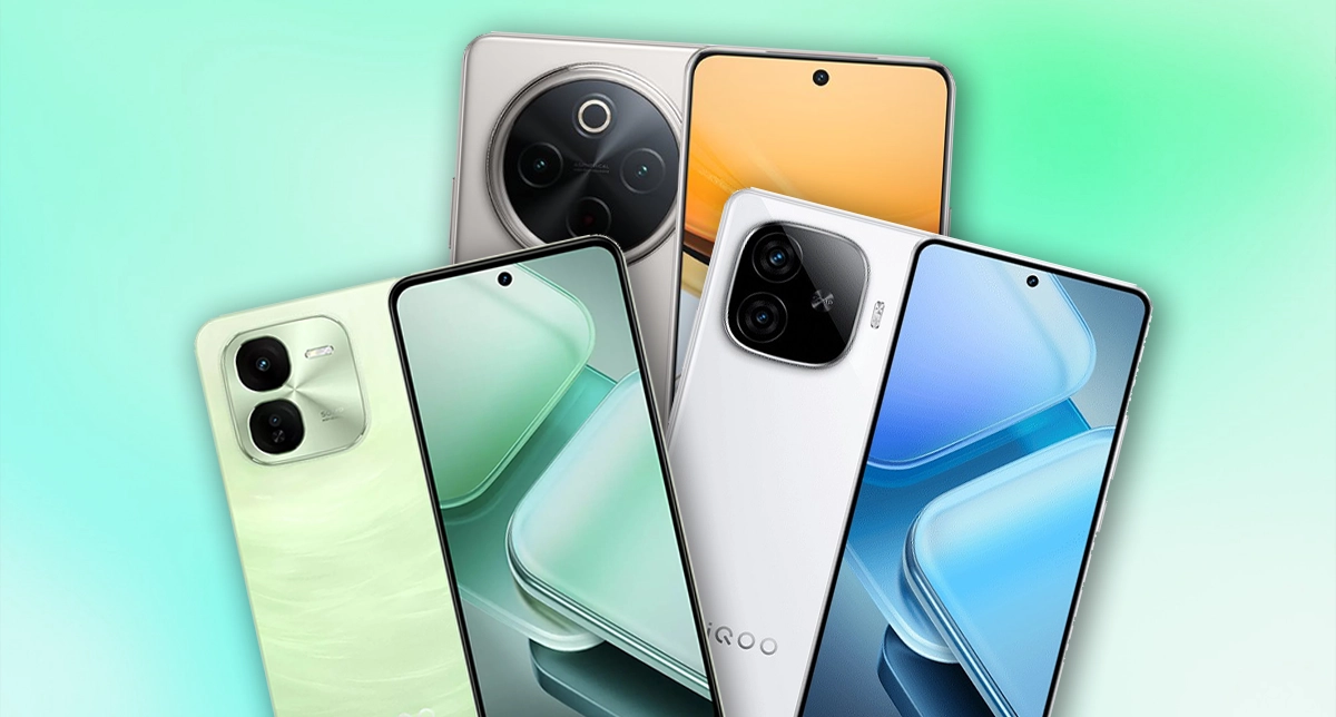 نمایش چند مدل از گوشی‌های میان‌رده ویوو در کنارهم