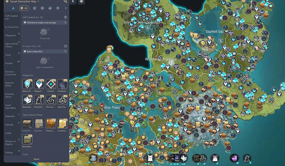 نمایش Interactive Map در بازی گنشن ایمپکت