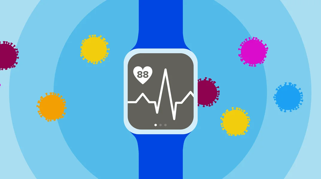 تصویری متحرک از یک ساعت هوشمند که قابلیت‌های آن را نشان می‌دهد