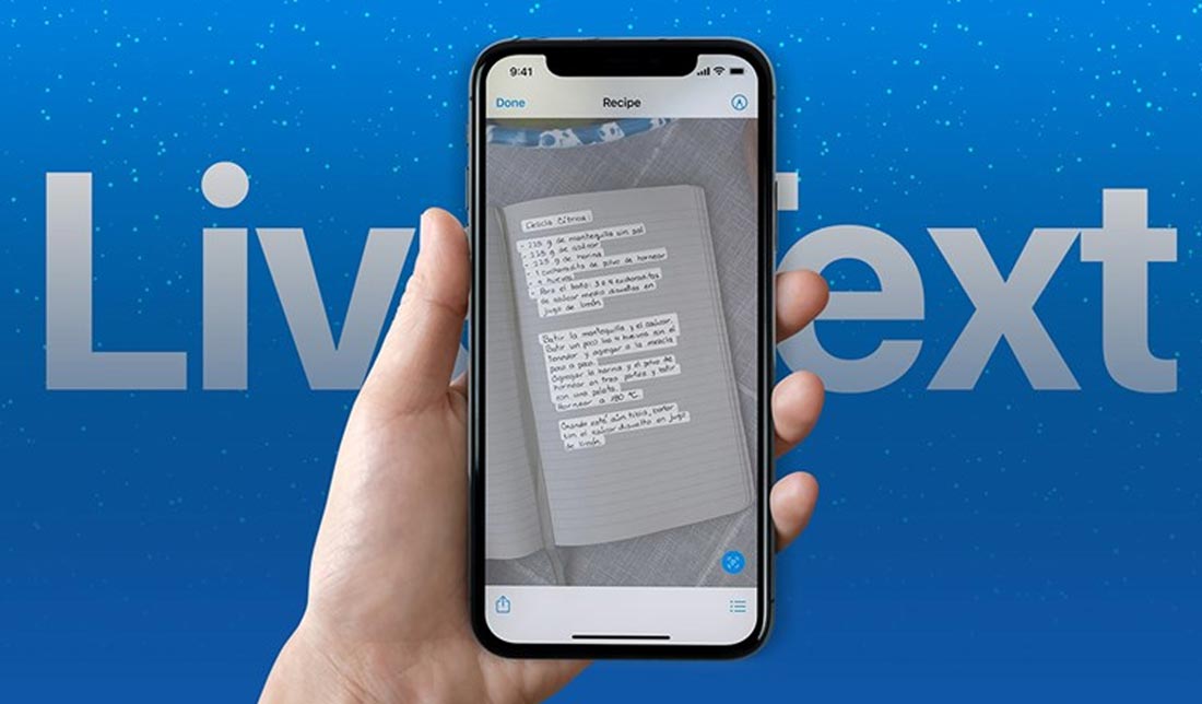 اسکن متن کتاب توسط برنامه live text 