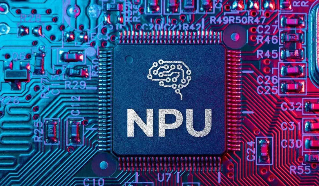 تصویری نمادین از واحد پردازش عصبی (NPU)