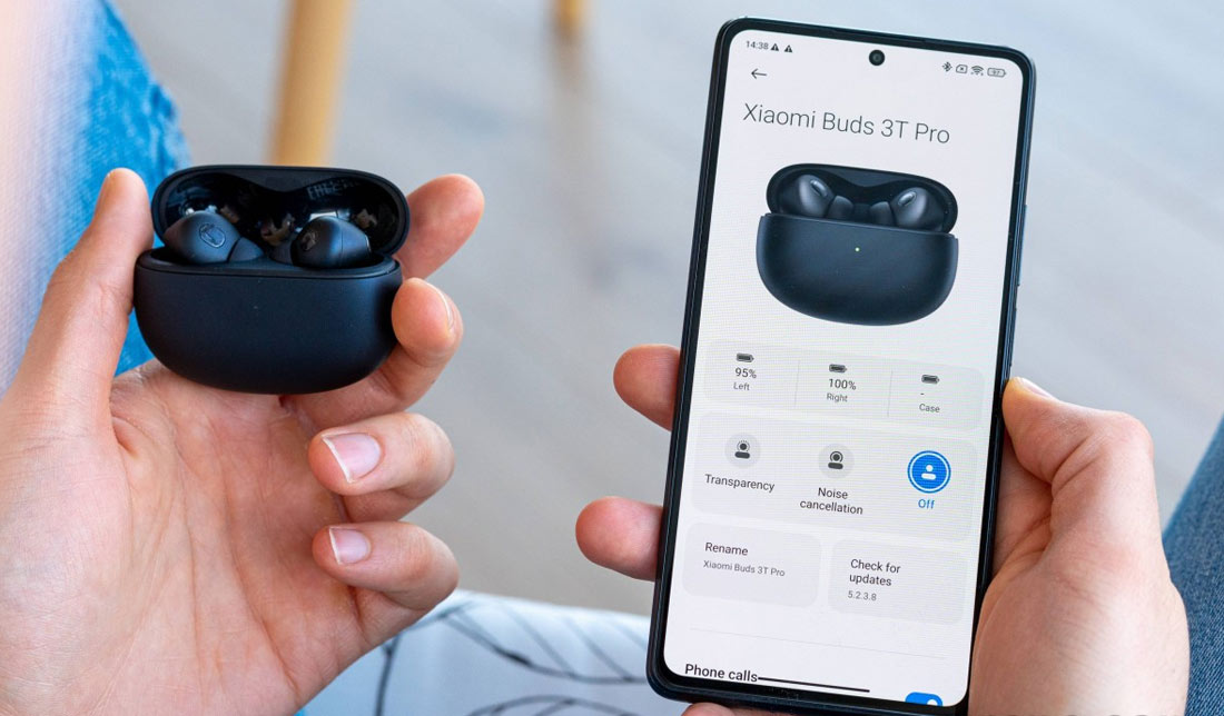نرم افزار و نحوه اتصال هندزفری Buds 3T Pro شیائومی