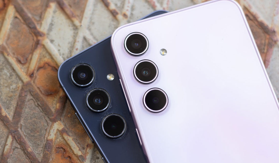 نمایی از پنل پشتی و دوربین‌های گوشیA55 ‎‏ و ‏A35‎‏ سامسونگ