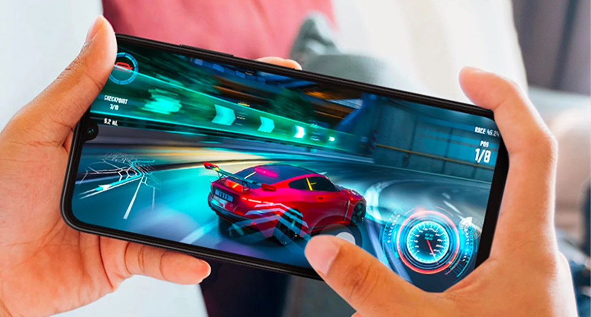 نمایش کیفیت اجرای بازی آسفالت روی گوشی سامسونگ گلکسی A05s