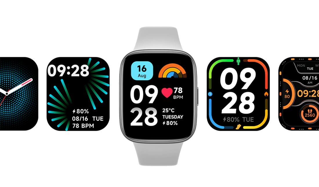 تنوع زیاد در انتخاب صفحه نمایش ساعت ردمی واچ اکتیو 3