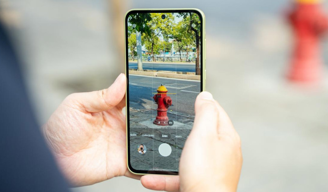 تنظیمات دوربین و نمایش کیفیت دوربین گوشی ‏A35‎‏