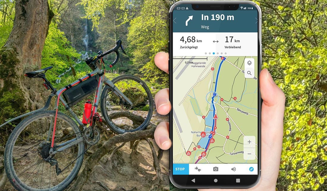 مسیریابی از طریق نرم افزار KOMOOT