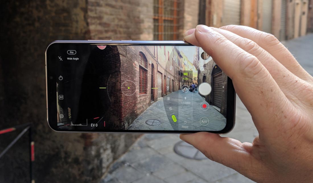 تنظیمات دوربین تصویر لنز نوع واید یا عریض