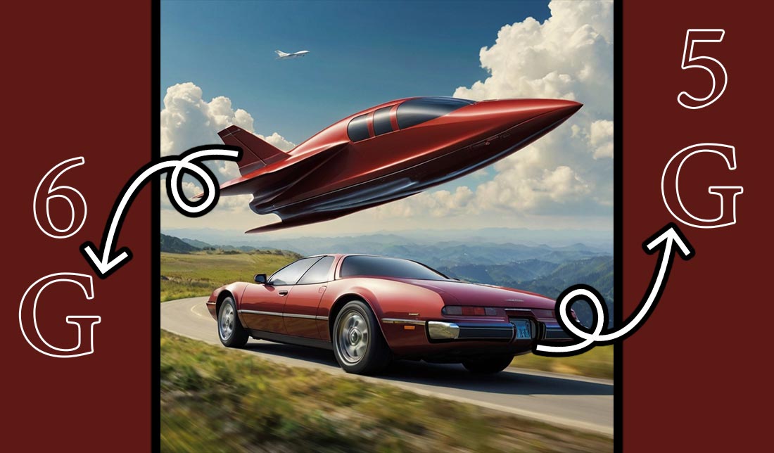 نمایش تفاوت سرعت اینترنت نسل ششم و نسل پنجم