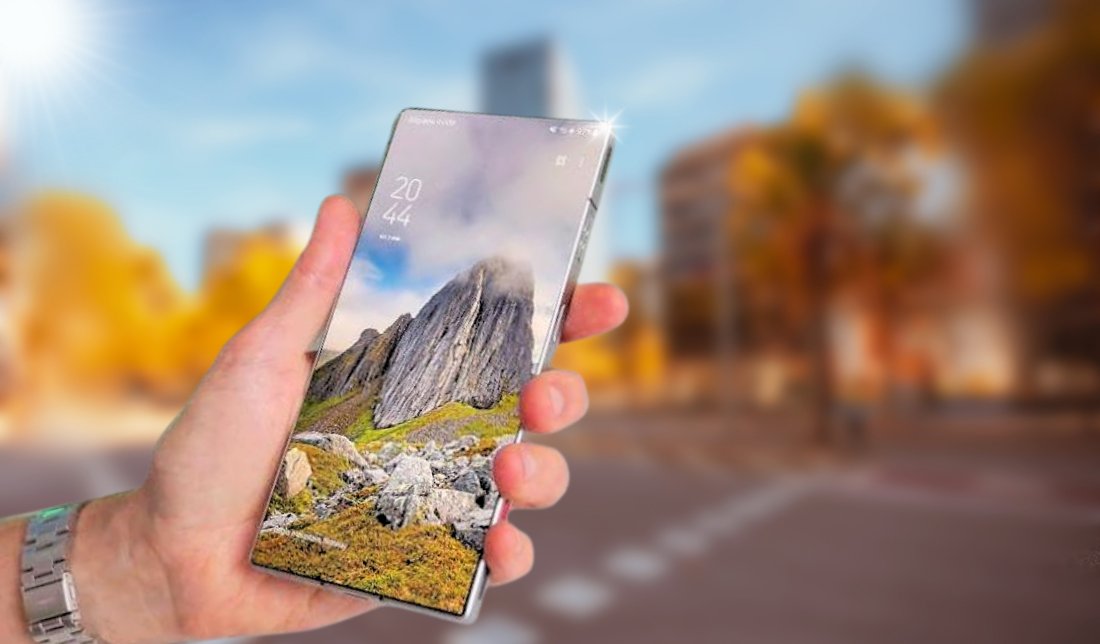 روشنایی نمایشگر گوشی گلکسی s24 اولترا در مقابل نور خورشید