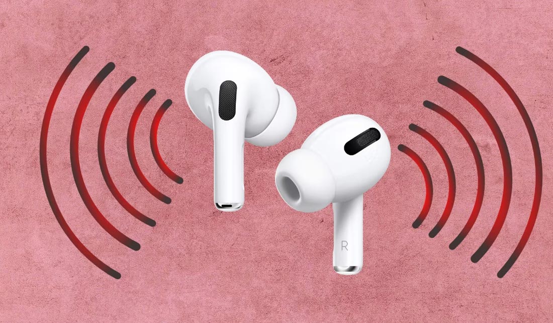 بلندی صدای ایرپادها