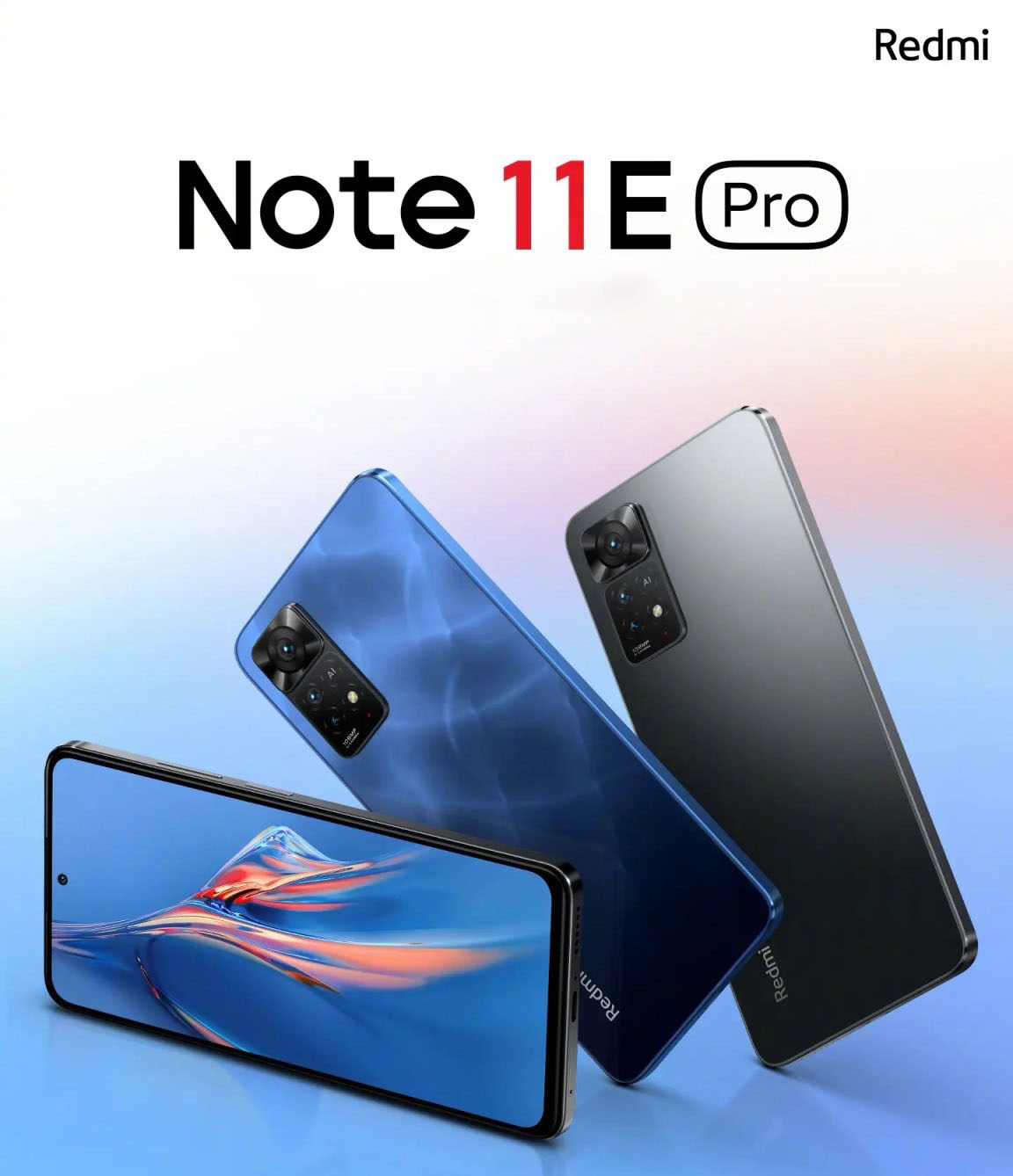 نمای پنل جلو و پنل پشتی گوشی ردمی نوت 11E Pro 5G