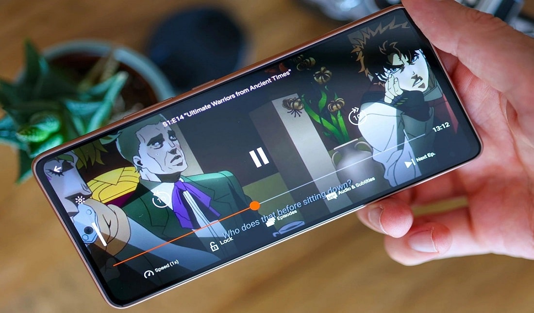 تصویر نمایشگر گوشی گلکسی A53 در حال اجرای بازی