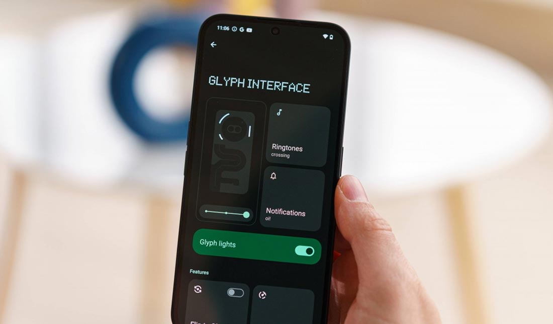 رابط Glyph گوشی Nothing Phone 2a