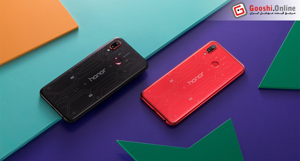 نمایش یکی از گوشی‌های اقتصادی آنر در دو رنگ قرمز و مشکی