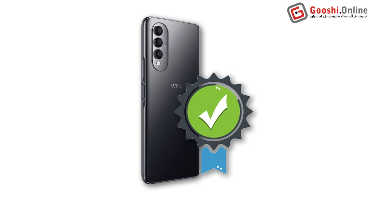 نمایش یکی از گوشی‌های ویکو با علامت ضمانت اصالت کالا