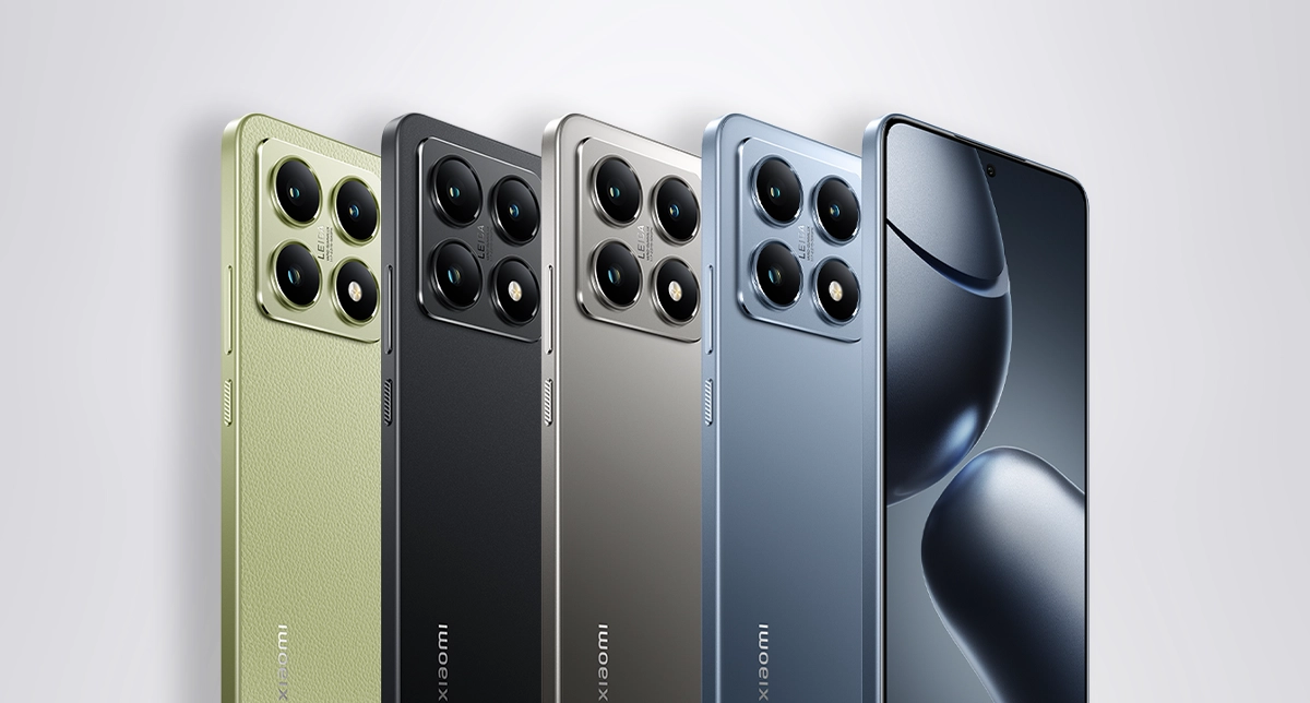 نمایش رنگبندی کامل گوشی شیائومی 14T در کنار هم