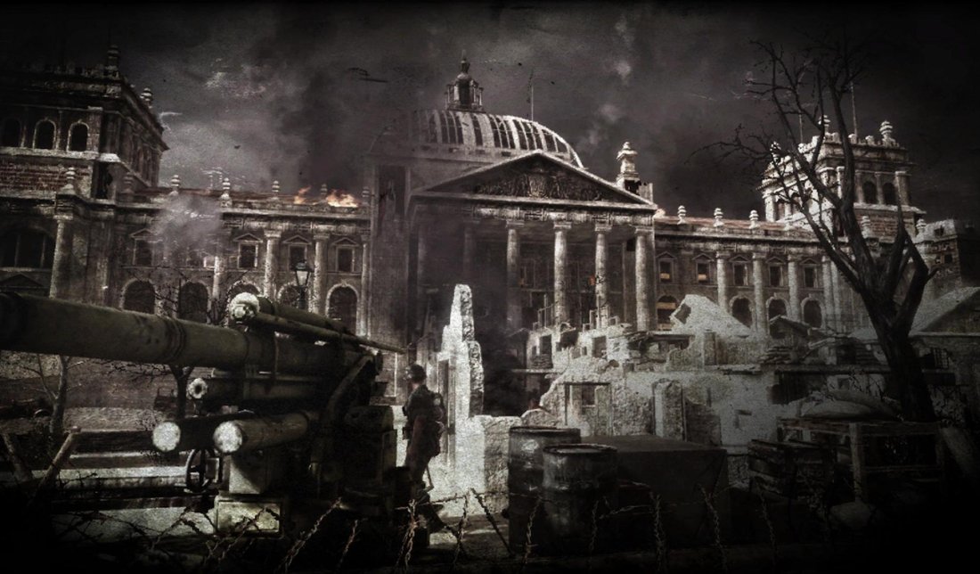 نمایی از مرحله Heart of the Reich در بازی Call of Duty: World at War 