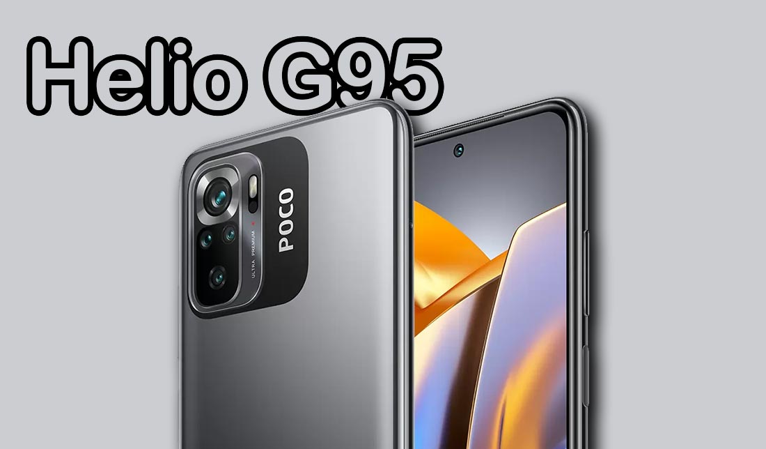 نمایش نزدیک و از پشت گوشی شیائومی پوکو m5s در کنار نمایش نام پردازنده