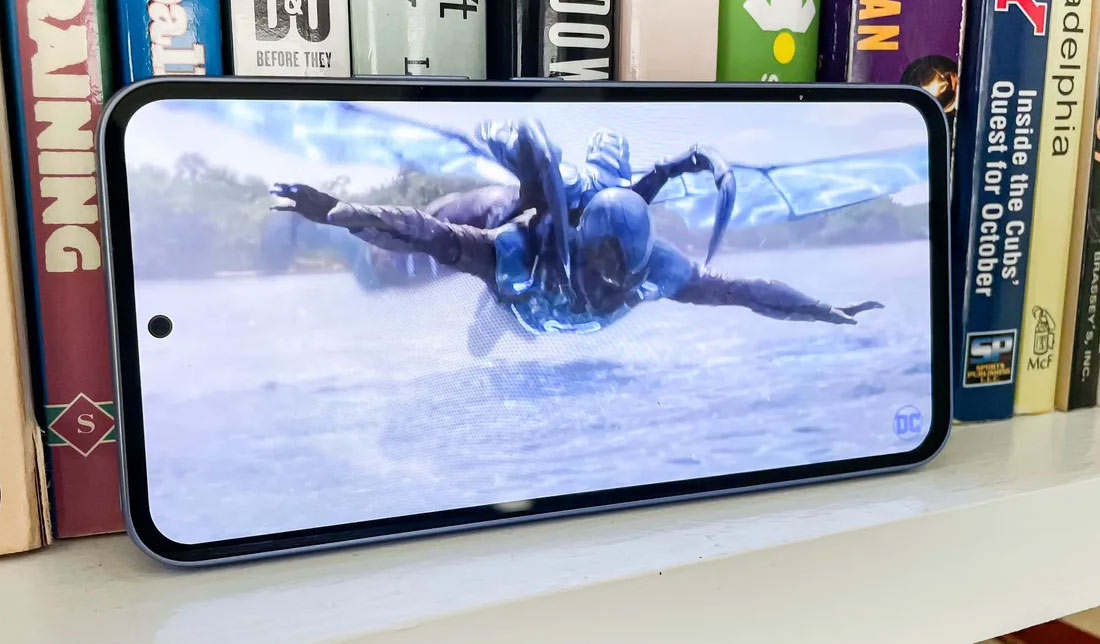 نمایی از بازی بر روی گوشی A55