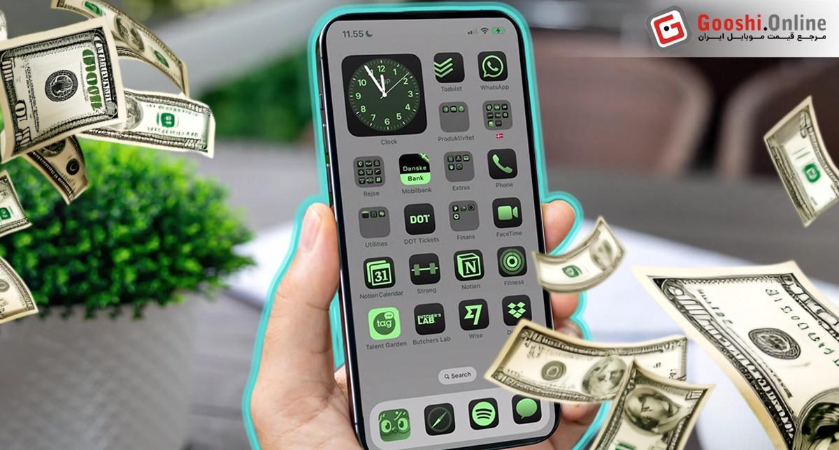 نمایش صفحه یک گوشی موبایل که کیفیت بسیار بالایی دارد