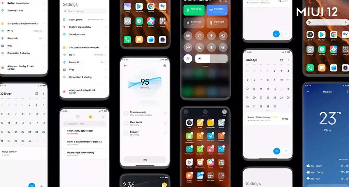 نمایش یک عکس از رابط کاربری شیائومی