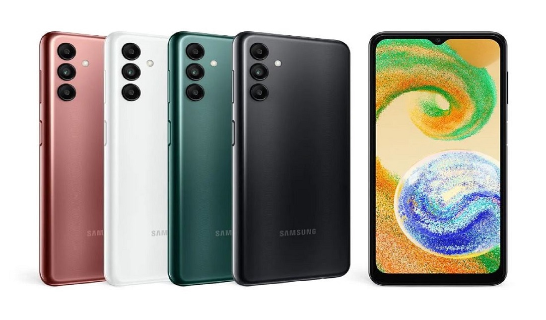 نمای پنل جلو و پنل پشت گوشی گلکسی A04s