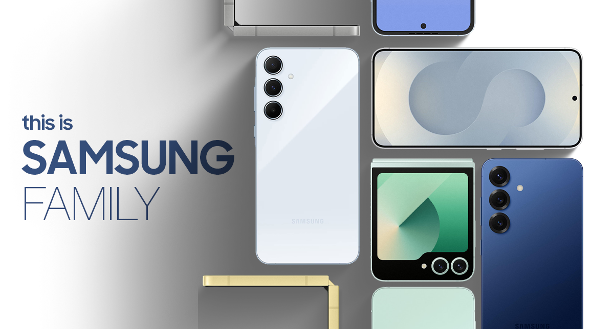 نمایش نسخه‌های مختلف گوشی‌های سامسونگ در کنار هم