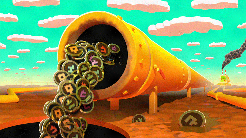 انیمیشنی که نشان دهنده ایردراپ‌های تقلبی است