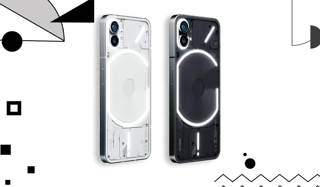 نمایش رنگبندی گوشی ناتینگ فون 1 در کنار هم