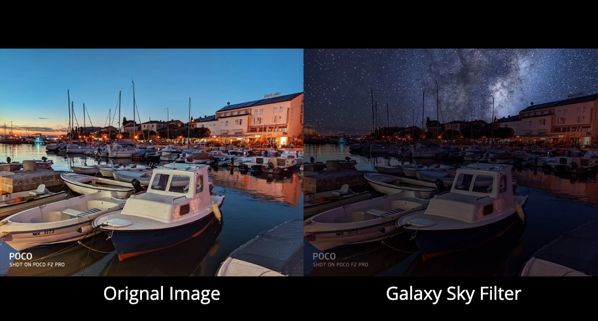 نمایش یکی از قابلیت‌های هوش مصنوعی در گوشی شیائومی در بخش تصویربرداری