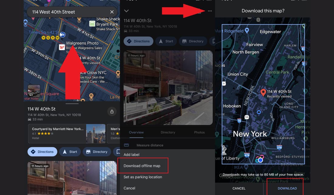 قابلیت دسترسی به Google Maps به‌صورت آفلاین