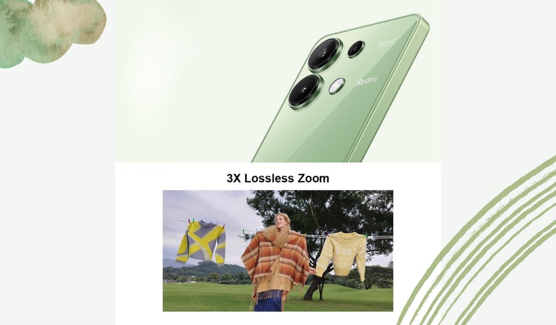 نمایش کیفیت زوم سه برابری در گوشی شیائومی ردمی نوت 13 4G