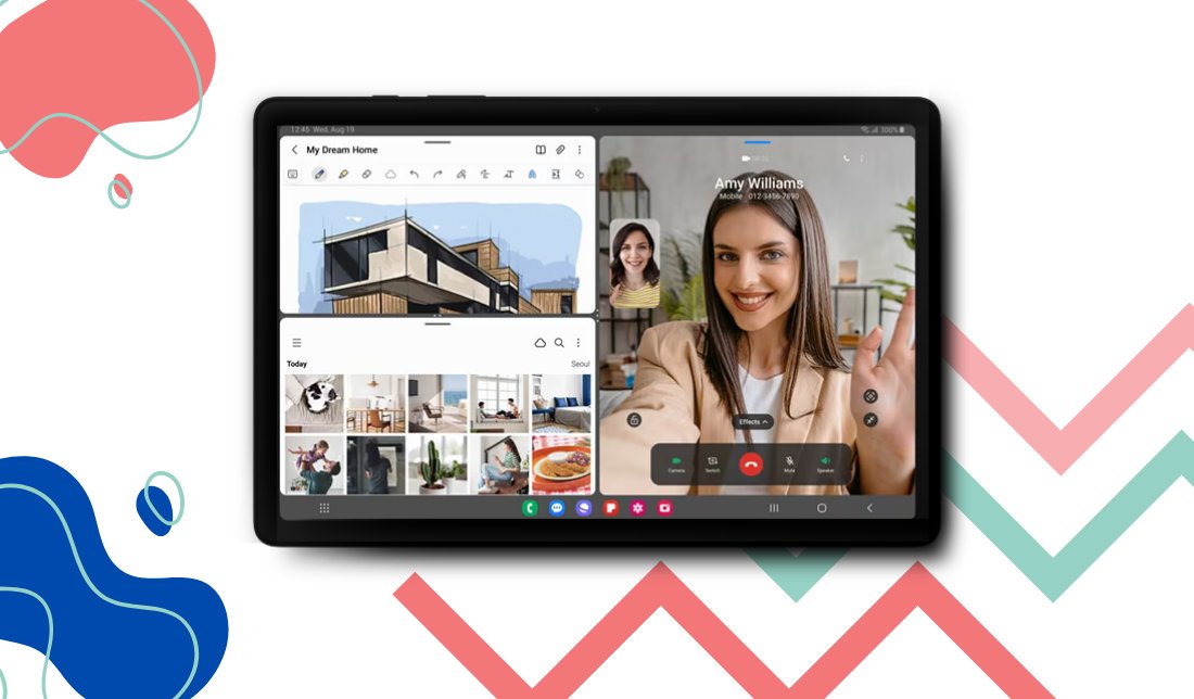 نمایش کیفیت دوربین تبلت گلکسی A9 سامسونگ در تماس تصویری