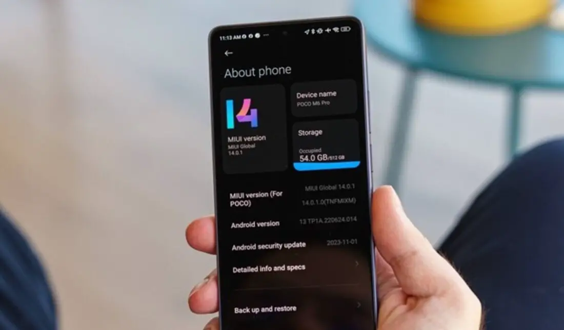 مشخصات سخت افزار پوکو m6 pro