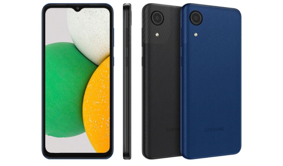 نمای پنل جلو و پنل پشت گوشی گلکسی A03 Core