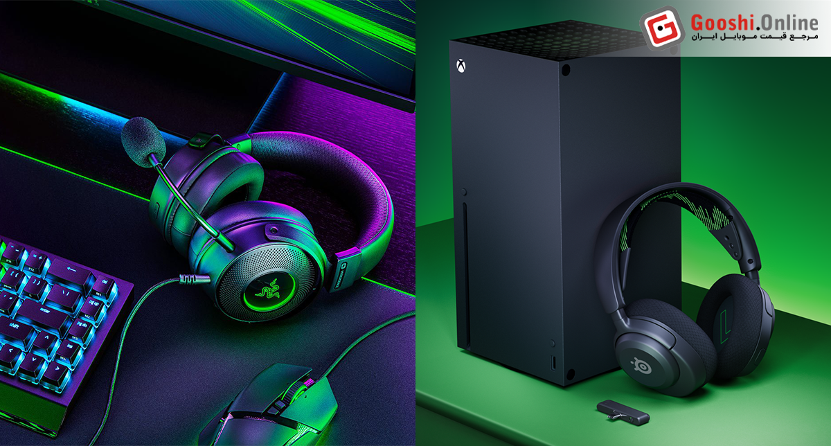 نمایش یک هدفون بلوتوثی در کنار یک هدفون سیمی