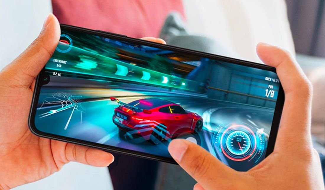 نمایش کیفیت بازی در گوشی گلکسی a05s