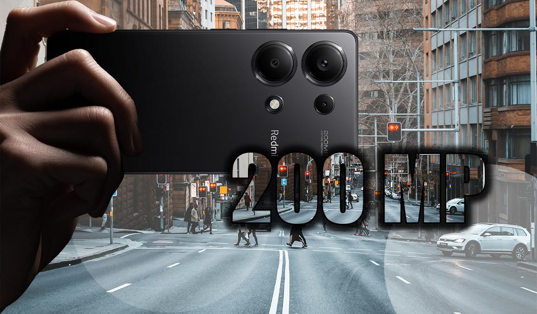 نمایش کیفیت دوربین گوشی شیائومی Redmi Note 13 pro 4G در کنار نمایش ظرفیت دوربین