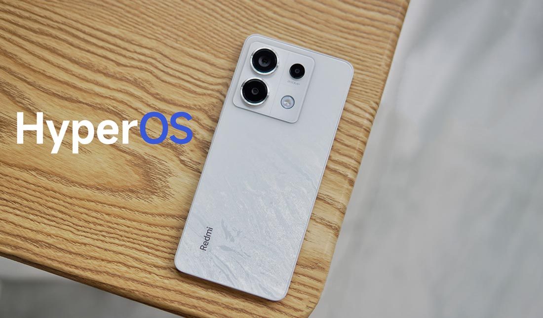 گوشی ردمی نوت ۱۳ پرو شیائومی از نمای پنل پشتی رنگ سفید