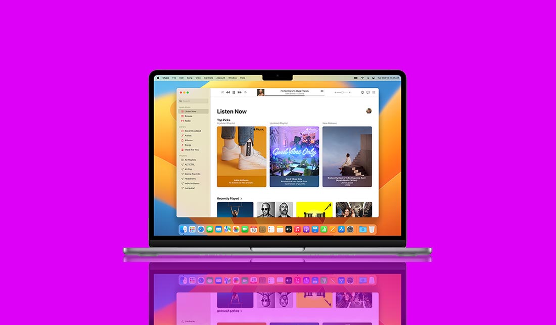 نمایش انتقال اطلاعات از اندروید به آیفون با iCloud Drive در لپ تاپ