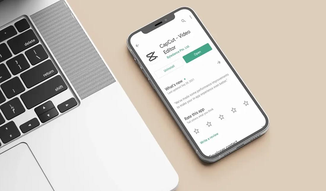 دانلود نرم افزار capcut در گوشی 