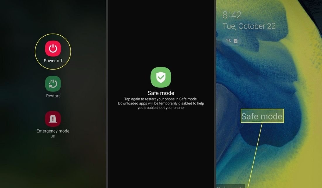 مراحل روشن کردن حالت ایمن در گوشی سامسونگ