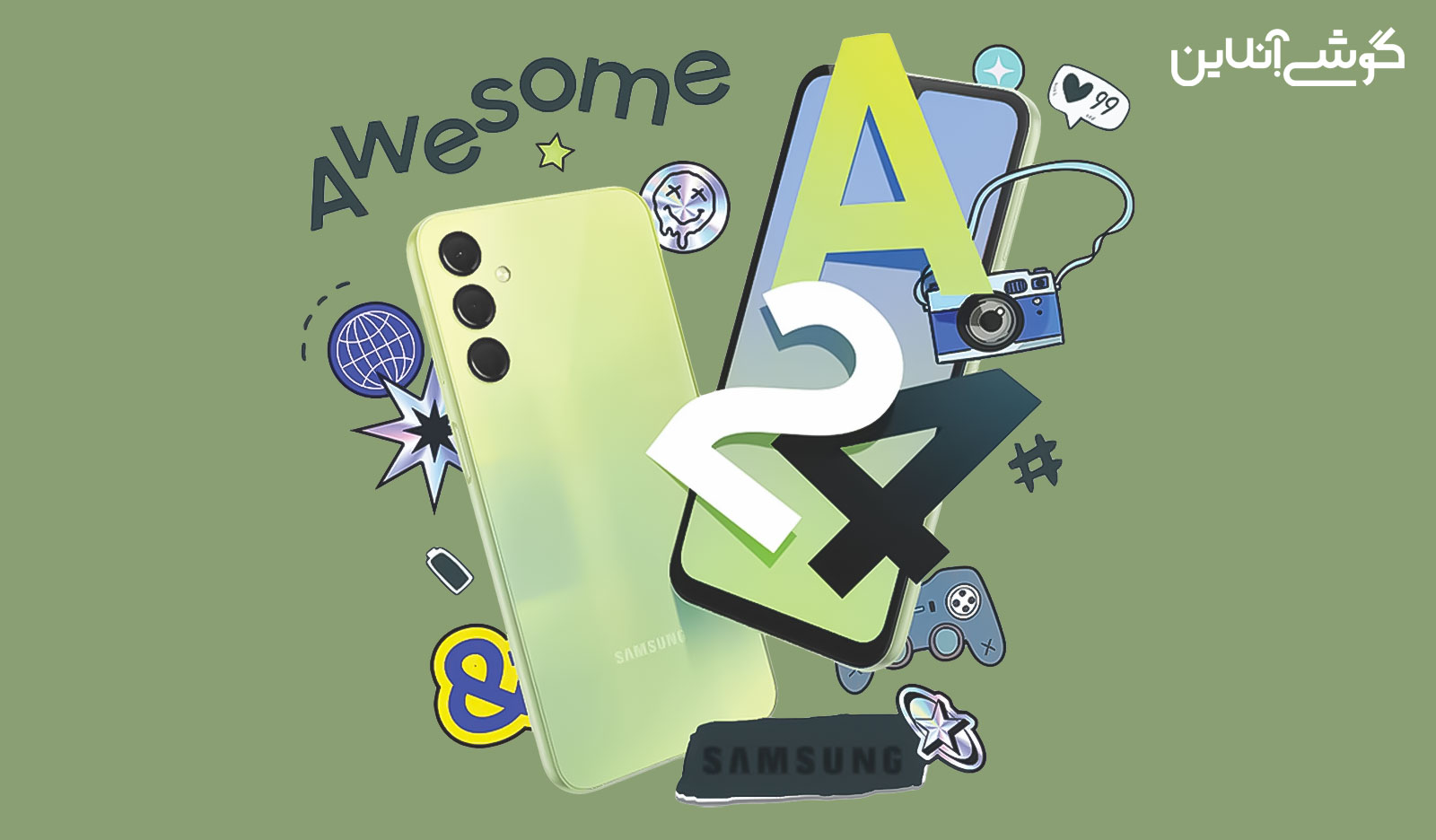 مشخصات و بررسی سامسونگ گلکسی A24