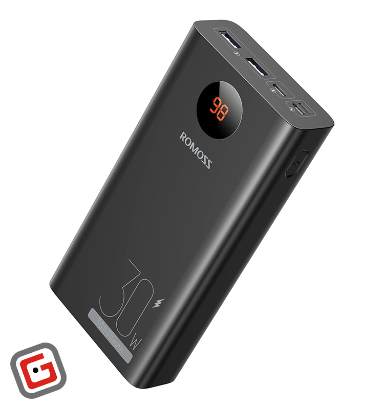 پاور بانک روموس مدل PEA30 از نمای جلو