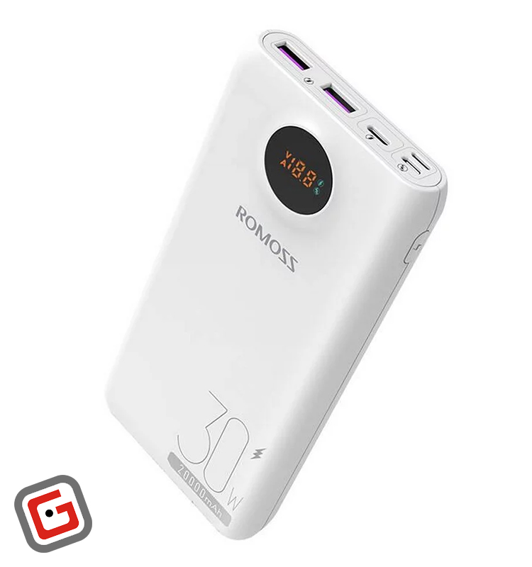 پاور بانک 20000 میلی آمپر روموس PSW20 مدل 30 وات