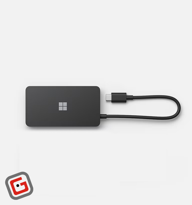 هاب USB-C مایکروسافت 5 پورت مدل Surface USB-C Travel Hub